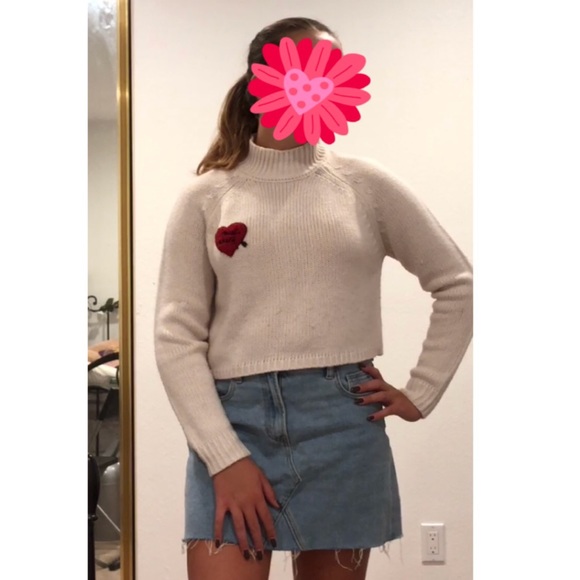 Cute Cropped Turtleneck Sweater - Picture 2 of 3